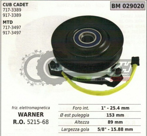 5215 embrayage warner - 5215-68,
