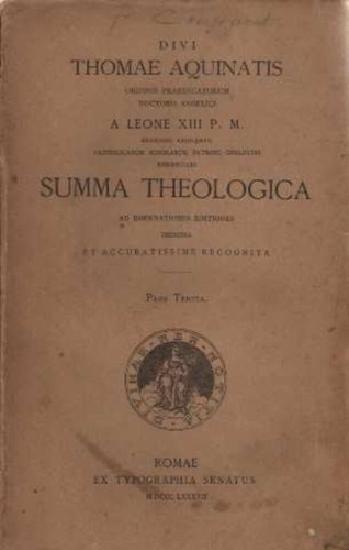 Summa theologica pars tertia - , |