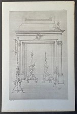 Torchère fer forgé repoussé