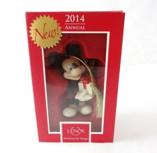 Ornement De Noël LENOX Disney Showcase 2014 Joyeux Petit Souris Mickey 813727