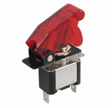 Interrupteur Aviation Metal Rouge ON-OFF 12V à led - Rallye Tuning Drift - NEUF