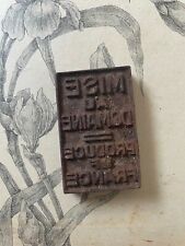 Ancien tampon vinicole métal