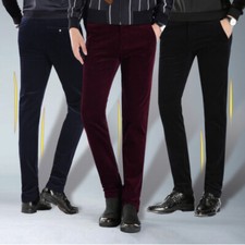 Homme Velours Pantalon Slim