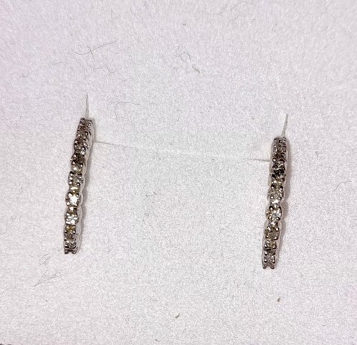 Demi créole diamants - or, et