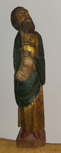 Statuette ancienne bois - statuette,