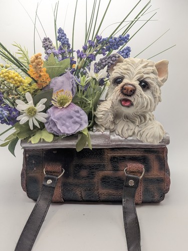 Westie white terrier figurine - terrier,