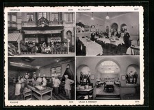 CPA Knocke-sur-Mer, Grand Restaurant Morel Salle a manger, Cuisine, Restaurant, 