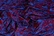 Soie Plissée damassée bleu