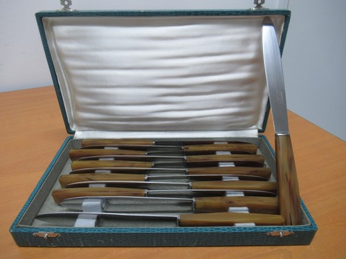 Couteaux table manches - 12,