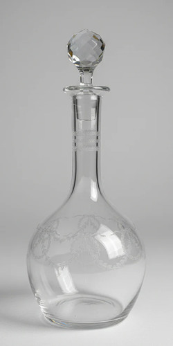 Carafe cristal gravé fin - carafe,