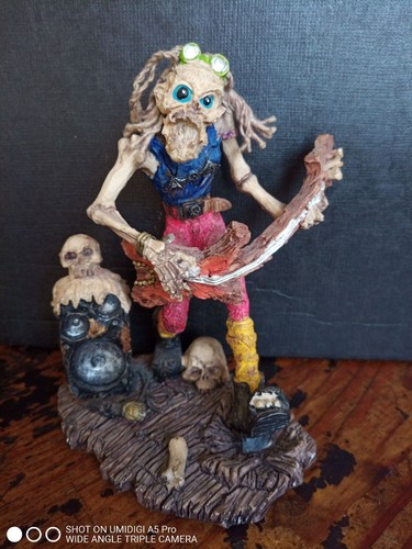 Figurine squelette musicien - figurine,