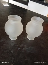2 Verres de Lampe à pétrole