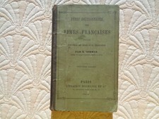 1879 - PETIT DICTIONNAIRE DES RIMES FRANÇAISES - SOMMER - PARIS - HACHETTE & CIE