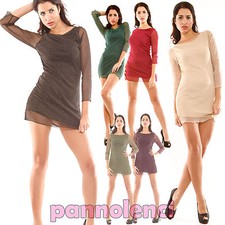 Robe Mini Abito Velouté Lurex