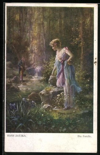 Carte postale artiste hans - postale, d'artiste