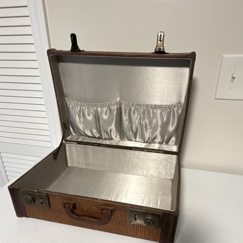 Vintage 1950s brown faux - brown,