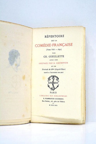 Répertoire comédie - répertoire, la