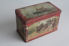 Boîte tôle Café manufacture française Chicorée A. Grégoire chevaux (64767)