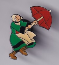 RARE PINS PIN'S .. BD COMICS BRETAGNE BREIZH BECASSINE PINCHON CORNER 1990 ~FY
