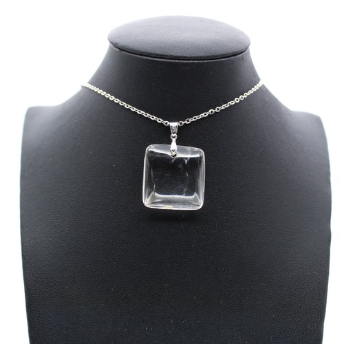Pendentif cristal roche - en,