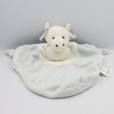 Doudou plat vache bleu - , blanc
