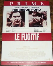 THE FUGiTiVE  Harrison Ford  Tommy Lee Jones  SMALL french POSTER