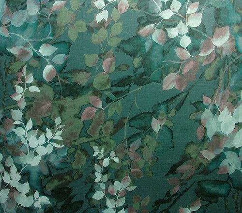 Rideau velours vert lavable - en,