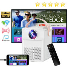 Projecteur X8 Portable pour Home cinéma, Android, vidéo HD 1080P, Bluetooth,WIFI