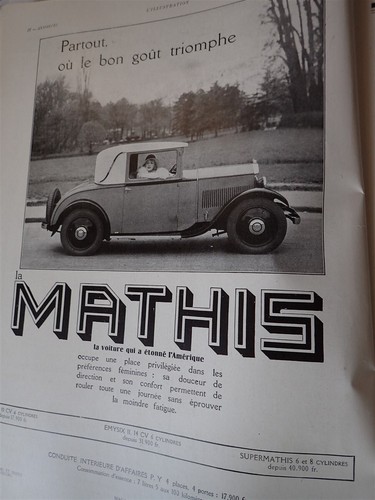 Automobile mathis frigelux - mathis, +