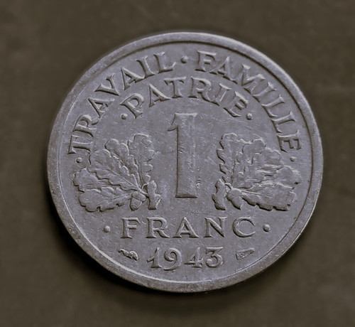 Franc bazor aluminium 1943 - 1,