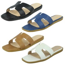 Mules À Imprimé Croc Pour