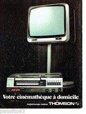 PUBLICITE ADVERTISING 086  1978  Thomson  magnétoscope couleur