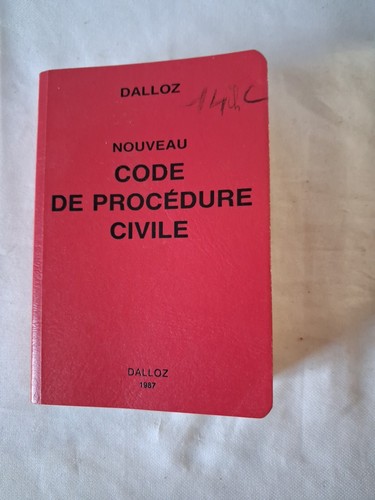 Nouveau code procédure - de,
