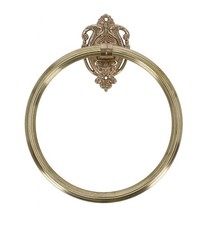 Porte Serviettes Serviette Laiton Poli Style Empire de Salle de Bain Ensemble