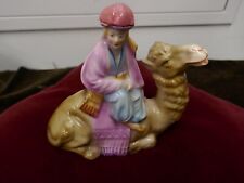 rarissime bouteille Germany,au roi mage sur chameau,porcelaine,L16cm,H 15cm,367g