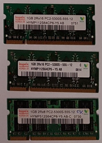 Mémoire hynix 1gb - mémoire, 1gb-pc2-5300s