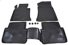 Tapis De Sol Caoutchouc À Bords Hauts Pour BMW 3 Serie E46 1998-2005 Noir