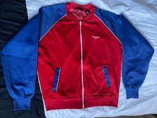 Spalding 80s Vintage Track jacket Veste Survetement Sz XL Rare Usa Basketball