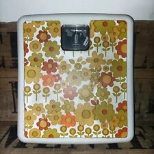 pèse personne Terraillon vintage 60s/70s décor vintage floral d'époque 