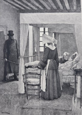 Eau forte : LES MISERABLES. D'après G. Jeanniot, gravure Alf. Boilot, XIXe