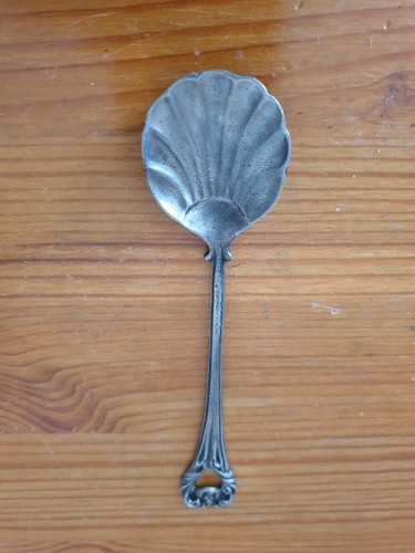Cuillère ancienne étain - cuillère,