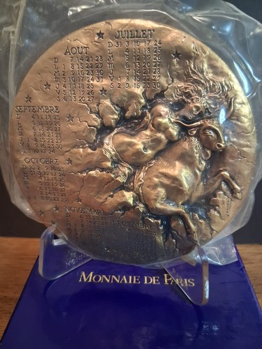 Médaille bronze calendrier - en,