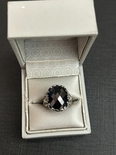 Bague en argent massif avec