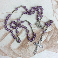 Chapelet Ancien Argent Perles