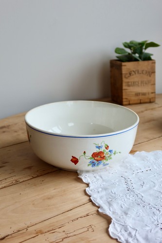 Saladier ancien faience - , salins
