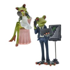 Statue de grenouille décorative pour jardin, collection de figurines