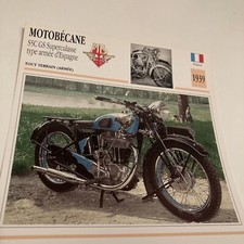 Motobécane 500 GS superculasse 1939 armée carte moto de collection Atlas France