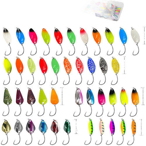 43pcs cuillère spinner leurre - 43pcs,