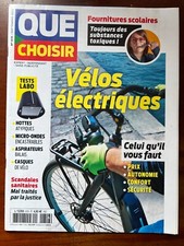 Magazine Que Choisir n°618 du 9/2022; Vélos électriques/ Casques vélo/ Hottes As
