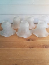 6 tulipes opalines pour lustre